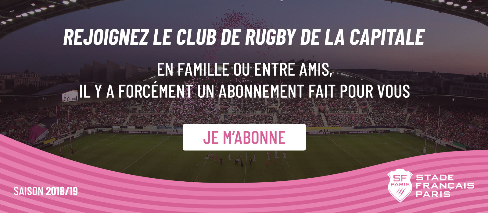 CTA abonnement stade français