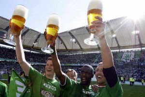 bière d'après match football