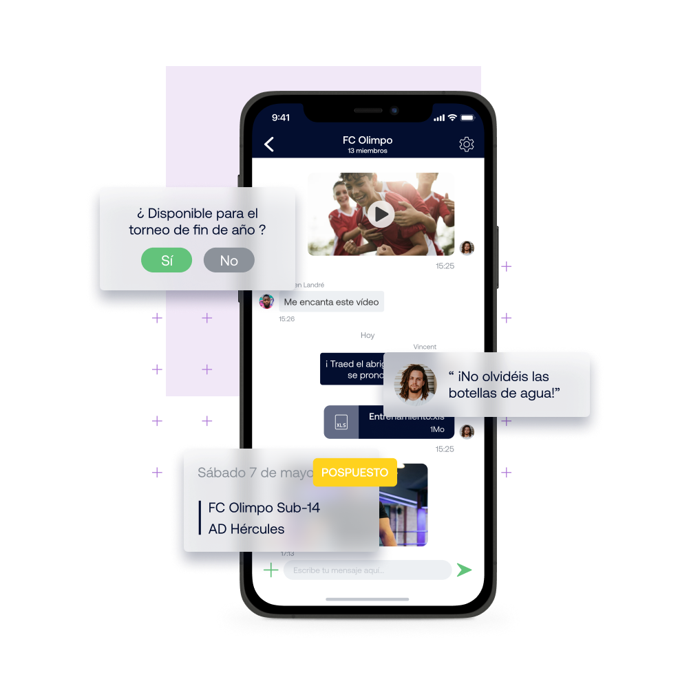 SportEasy permite gestionar la comunicación, la gestión de eventos, las estadísticas y mucho más. 