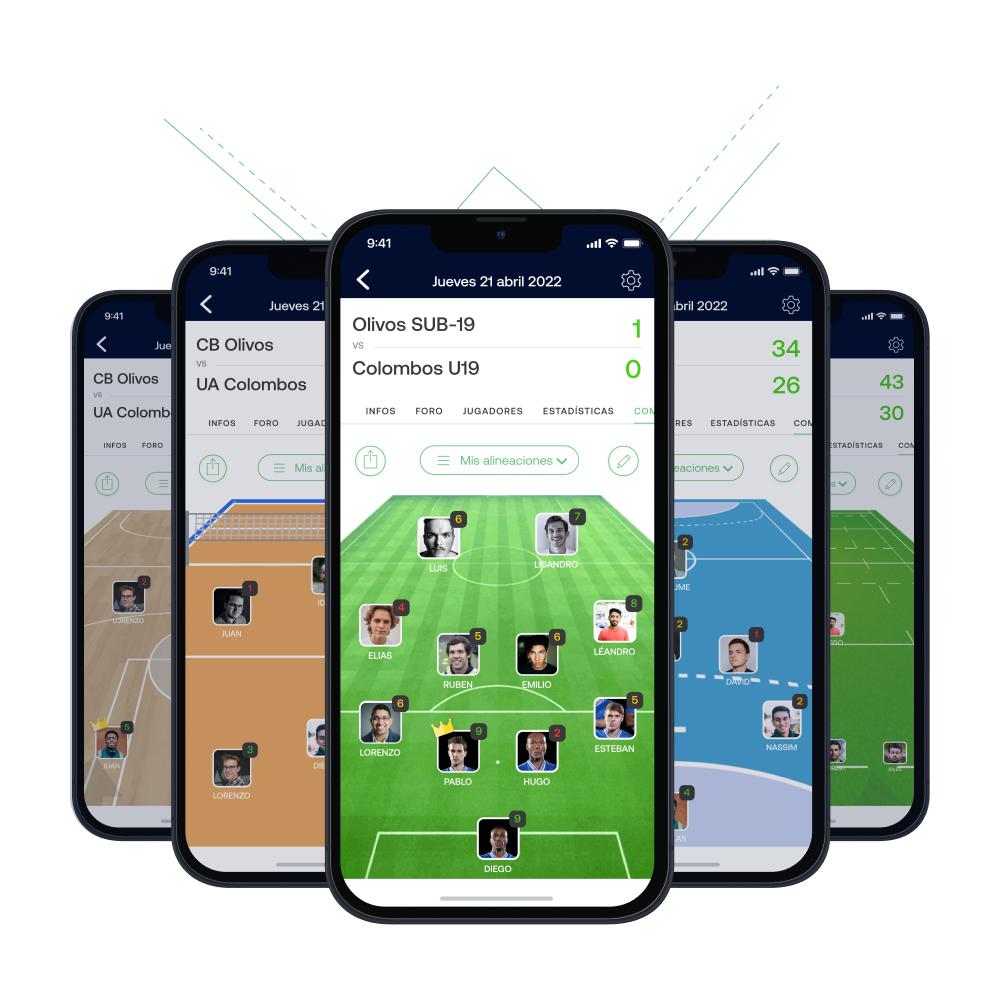 Puedes crear la alineación de tu equipo en SportEasy
