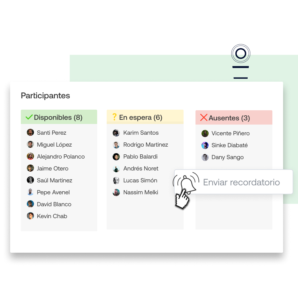 seguimiento asistencia en SportEasy